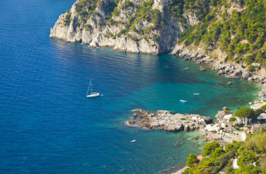 Transfer to Amalfi with a Capri Deluxe Experience en Route