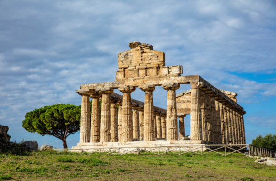 Transfer to Rome with a Stop in Paestum