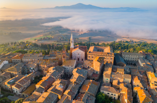 Transfer to Siena with Stops in Montepulciano and Pienza