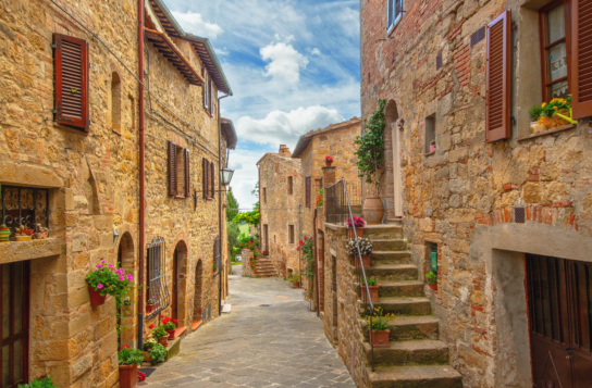 Transfer to Siena with Stops in Montepulciano and Pienza